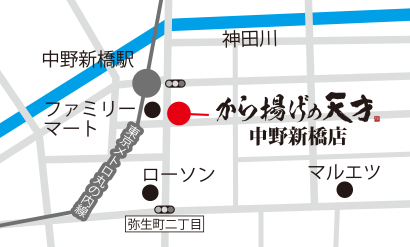 中野新橋店地図